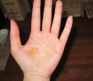 henna dye release on palm